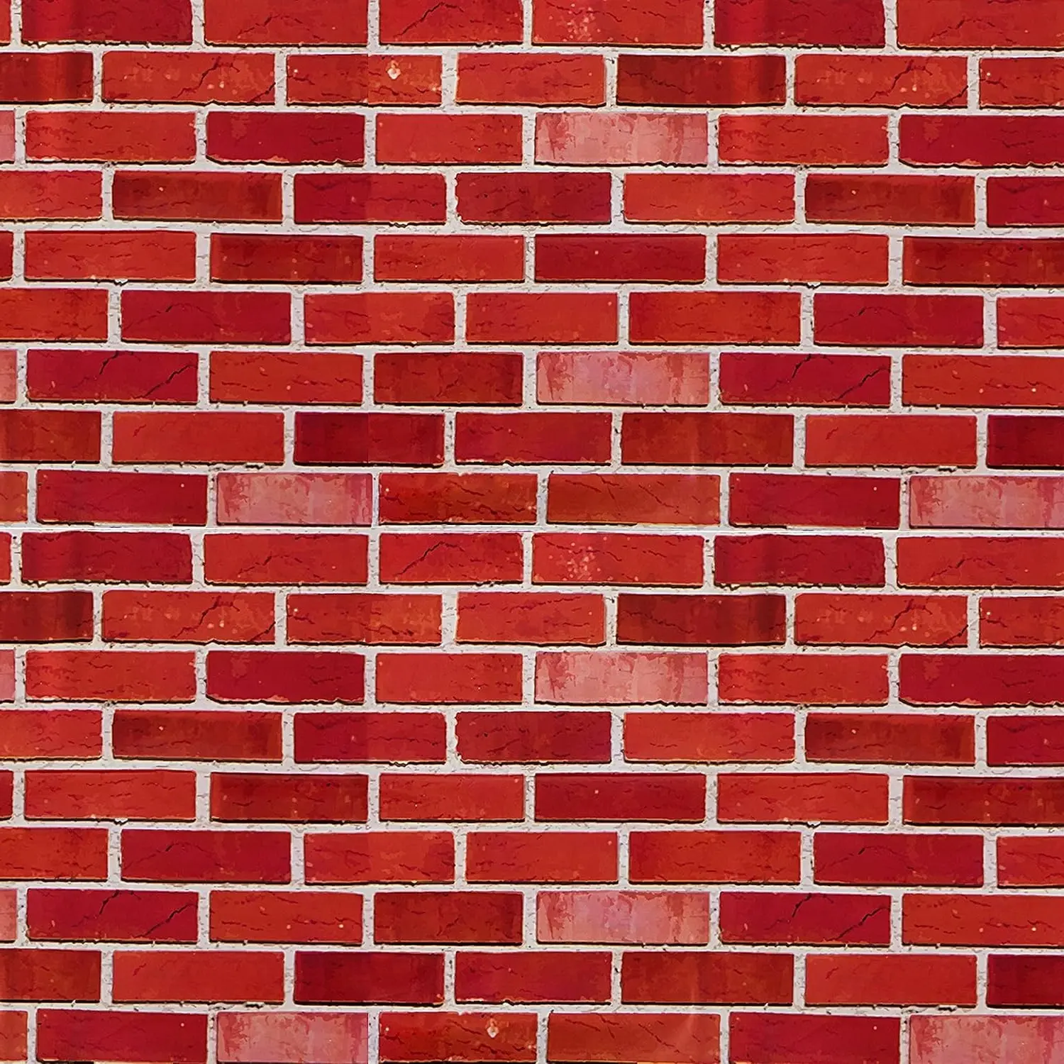 Red Brick Wall Backdrop Roll 4 x 30 Ft, Christmas Party DecorationsGift
