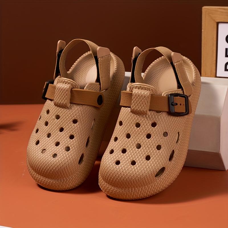 Kids Summer Sandals Soft Soled Non Slip Durable Home Outdoor Casual Half Drag Design Heel Boys Beach Footwear
