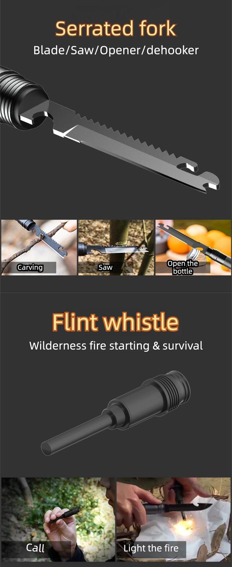 Ultra-Bright LED Safety Staff for Ultimate Night Visibility |   Rechargeable Laser Saber Walking Stick, Waterproof & Ultra-Light for Hikers, Senior Safety, Camping & Power Outages