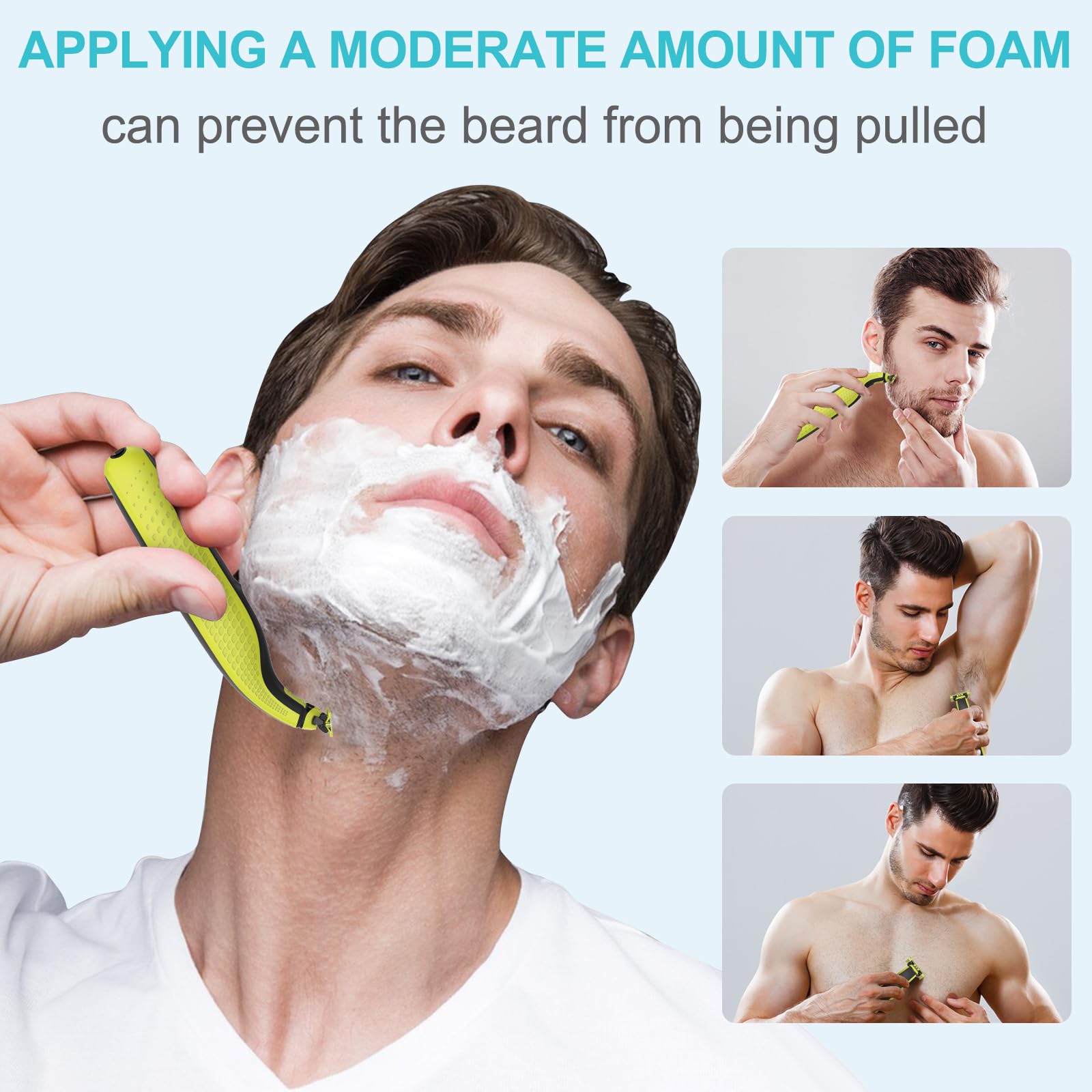 Electric Shaver Anti-friction Blade, T-shaped Replacement Blade for Norelco One Blade Handle and Trimmer, Trim, Edge & Shave, Barber Beard Shaver Kit Accessories, Barber Shaver Equipment, Shaving Products, Beard Hair Shaver, Rechargeable Shaver Kit