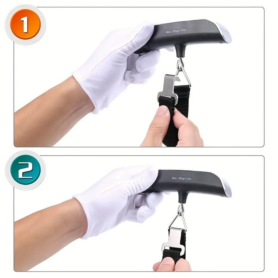 Portable Electronic Luggage Scale, High Precision Digital Luggage Scale, Handheld Hanging Scale for Travel, Home, Office