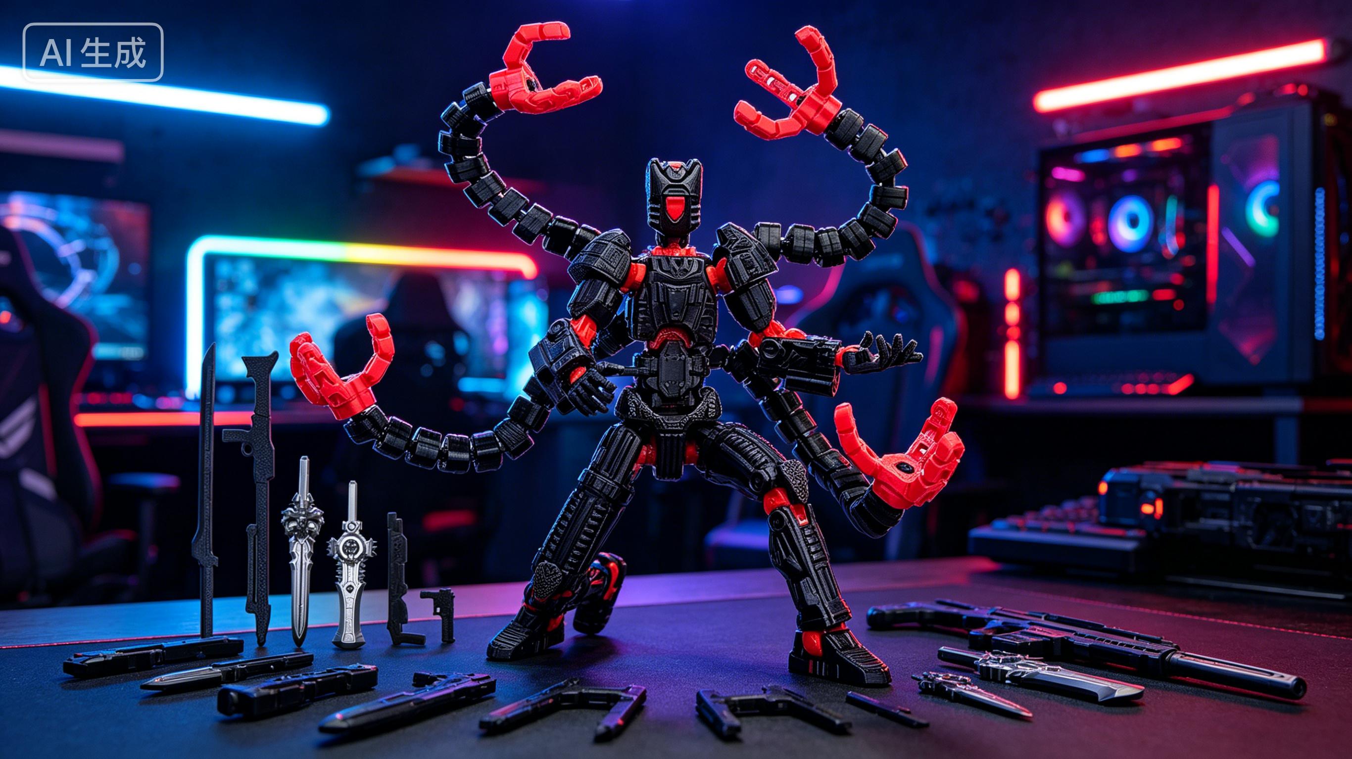 T13 Already Assembled Action Figure Accessories, Printed Multi-Jointed Movable Nova 13 Robot d13 Accessories Best Birthday Festival Gift Desktop Decorations for Game Lovers