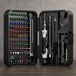 132 in 1 Precision Screwdriver Set, 108 Magnetic Color-Coded Bits, Professional Repair Tool Kit for Phone Tablet Laptop, Mini Electronics Repair Tools with Anti-Slip Handle, Portable Tech Toolkit for Technicians