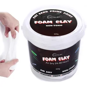High Density High Quality White Cosplay Foam Clay, Air Dries Perfectly for Intricate Designs, Ideal for Knife/Rotary Tool Cutting, Sanding & Shaping