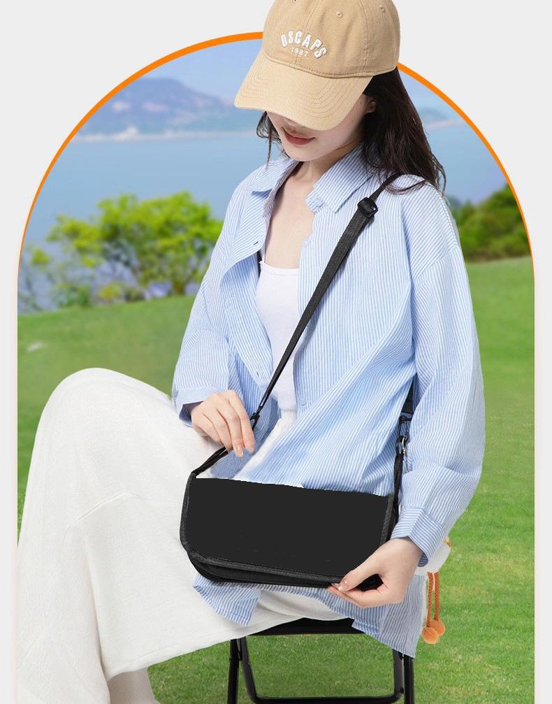 Outdoor chair, crossbody bag, folding stool, pencil case, portable simple camping equipment stool, sports backpack, folding chair