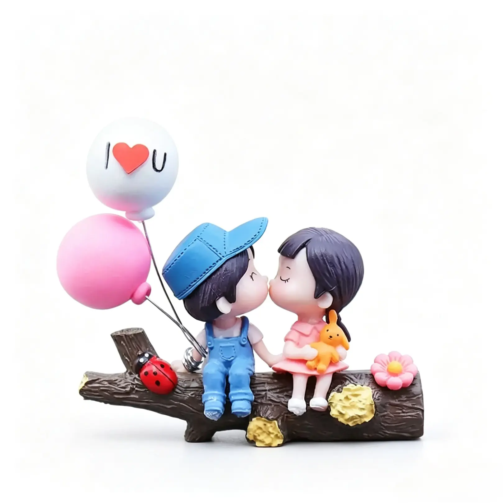 Cartoon Couple Car Interior Decoration, Creative Kissing Couple Automotive Ornament, Fashion Accessory For Women And Men, Cute Car Decor For Girls And Gifting Occasions