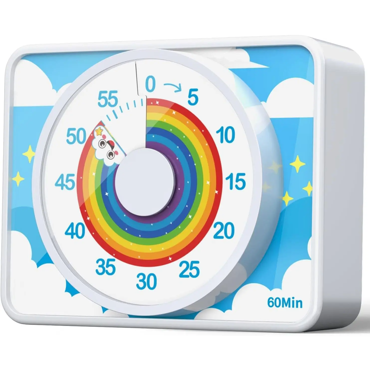 Visual Timer for  - 60 Min Rainbow Countdown Clock for Classroom &