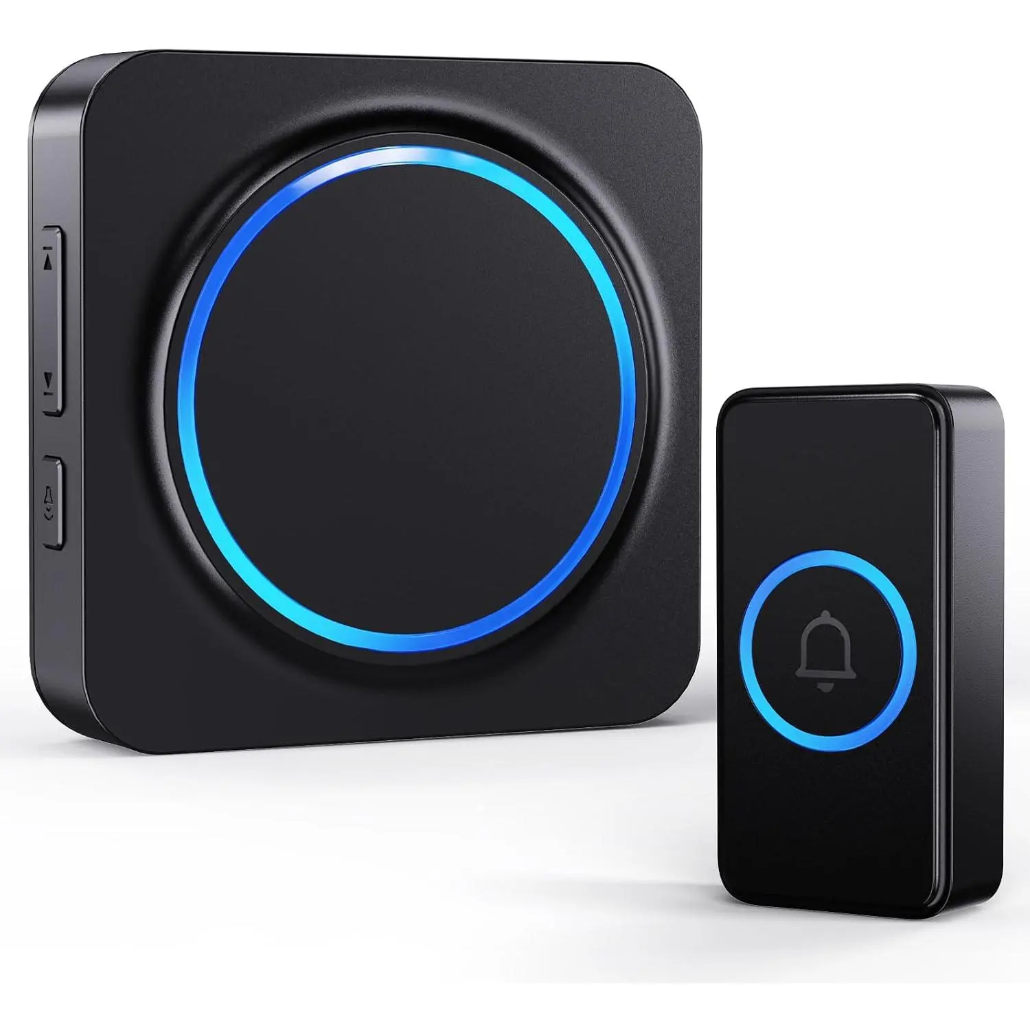 Doorbells for ,  Doorbell with  1000ft Range 5 Volume Levels 32 Chimes Colorful LED, Door  Ringer for Classroom 1 Button + 1 Plug-in Receivers