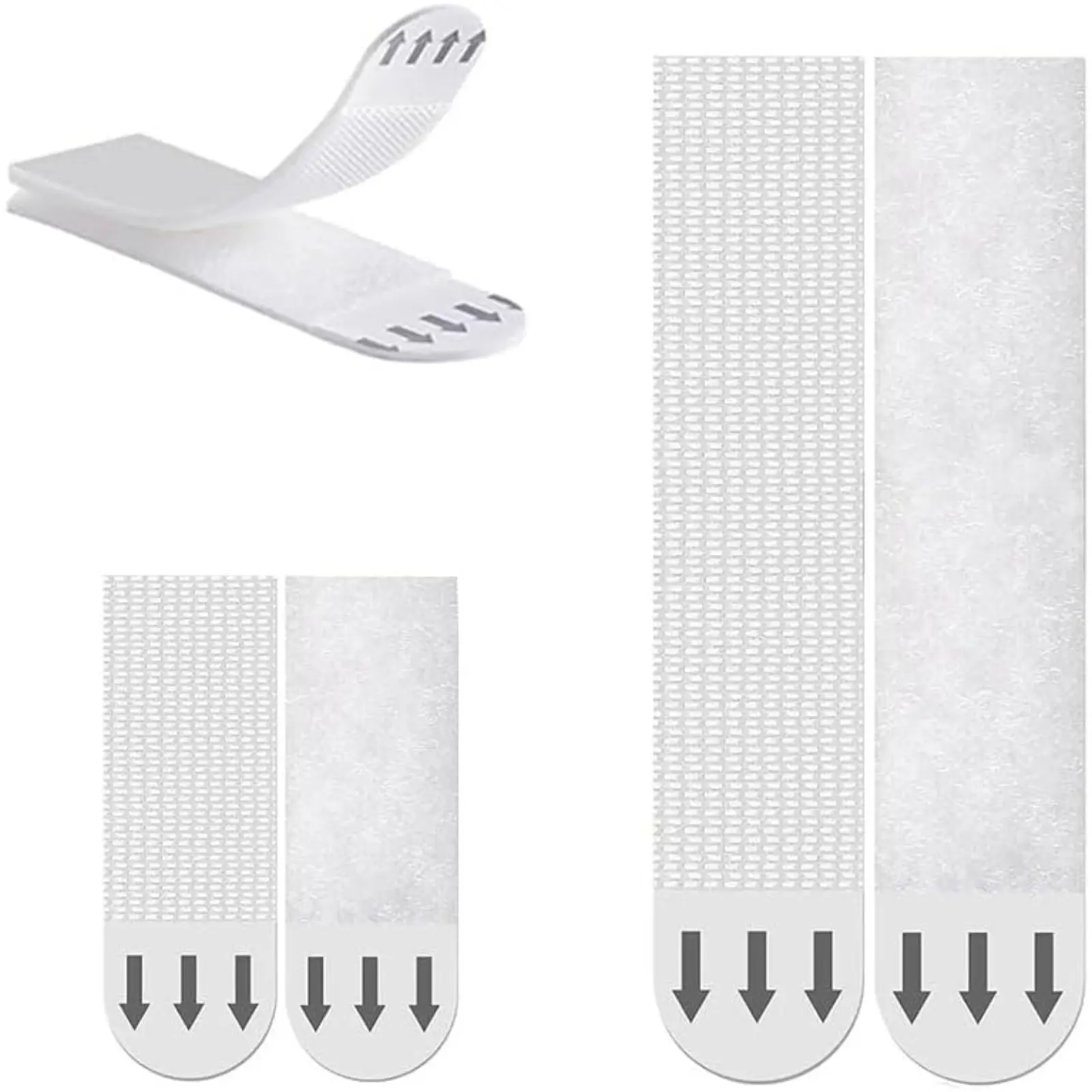 20 Pairs (40 Strips) Heavy Duty Large Picture Hanging Strips, Damage-Free No Nail Adhesive Wall Hangers for Posters, Photos, Artwork & Decor