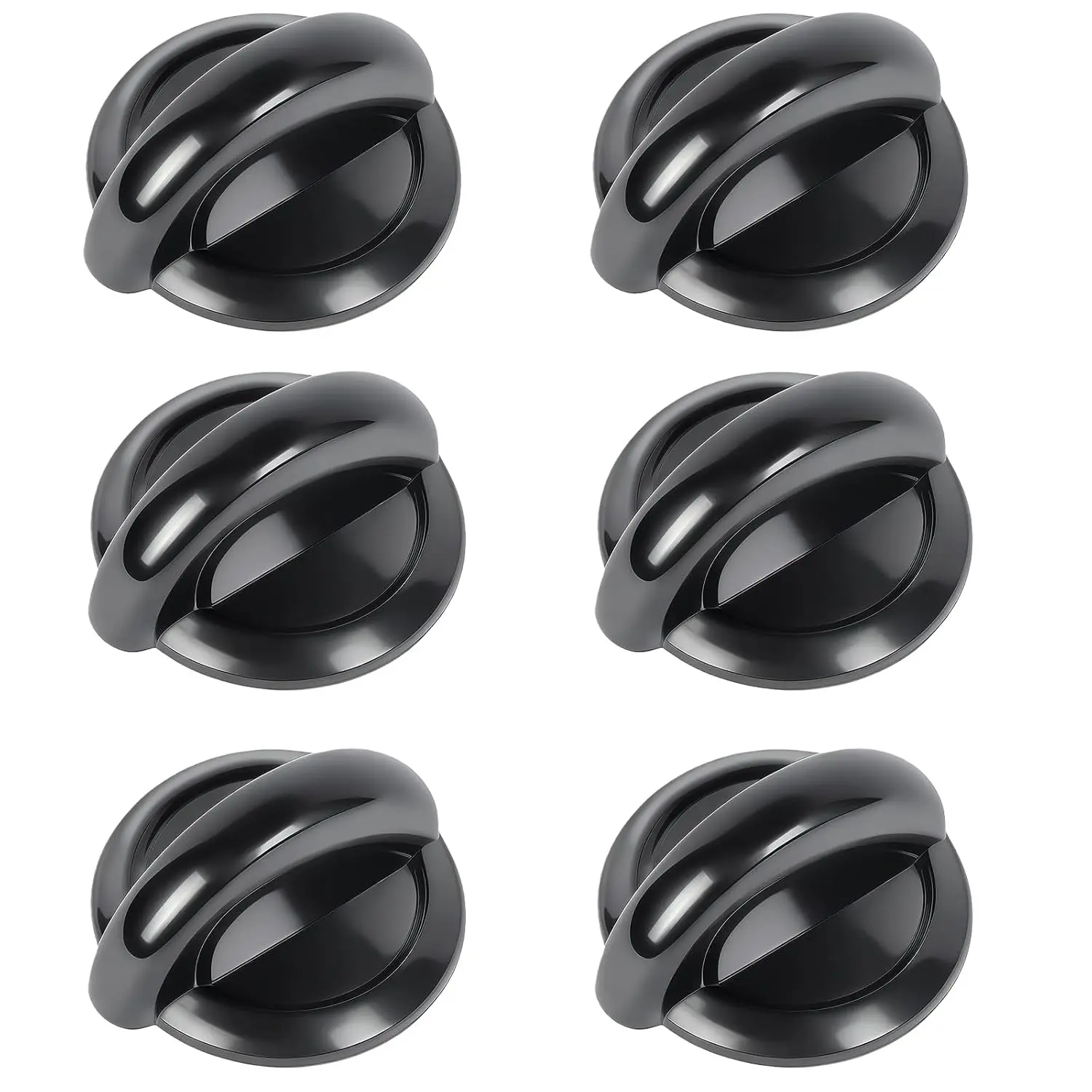 6-Pack SCV700-CH-BR  Knob Set, Slow Cooker Knob for Crockpot, Plastic Material, Sturdy and Durable