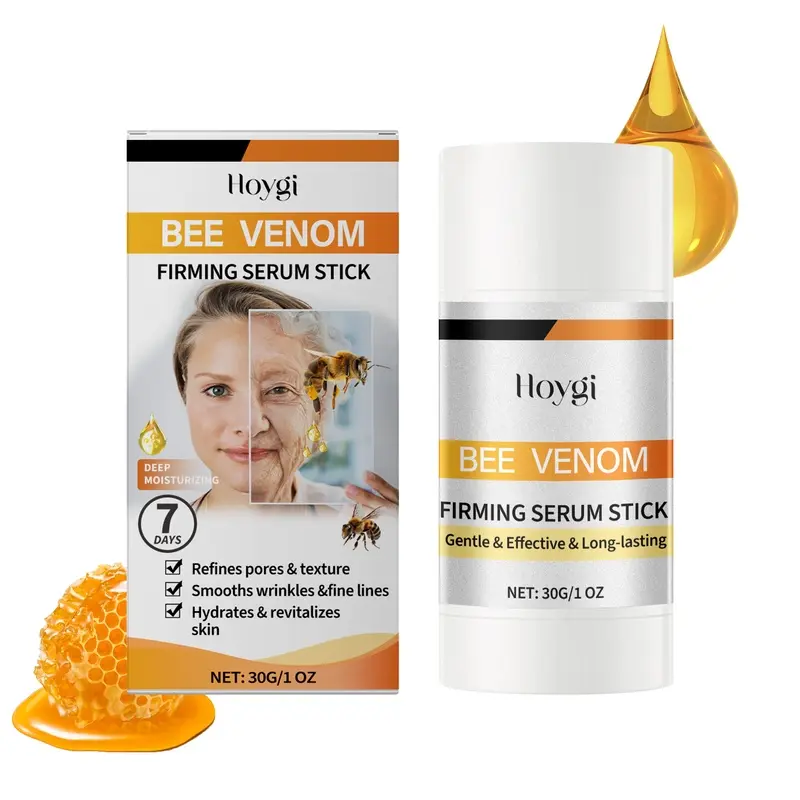 Hoygi Bee Venom Firming Essence Stick Nourishes, Enhances Skin Elasticity, Moisturizes, and Tightens Facial Skin