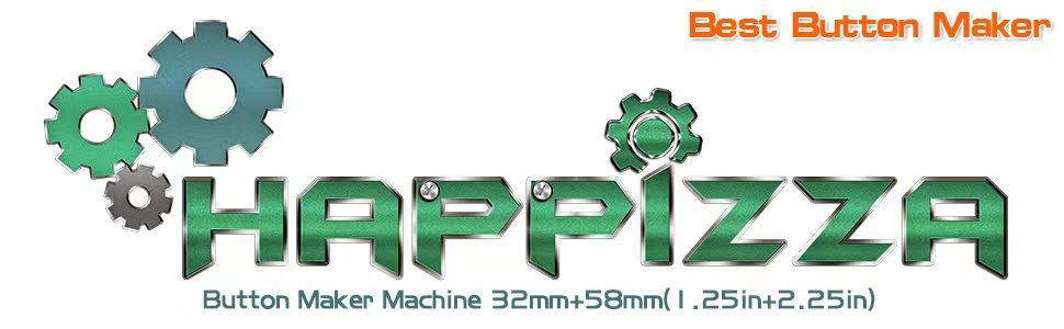 Button Maker Machine Multiple-Sizes - Pin Maker Machine 1.25 inch+2.25 inch, Interchangeable Button-models Badge Button Press Machine with 200 Sets 32+58mm Button Maker Supplies&Circle