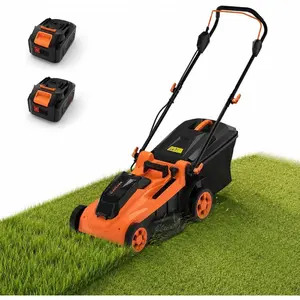 40V Cordless Lawn Mower 17-Inch | Lightweight Battery Powered Push Mower for Small-Medium Yards, 2-in-1 Mulching & Bagging Electric Mower