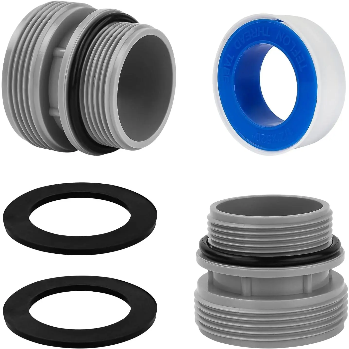 Hose Conversion Adapters Kit Compatible With Intex  4560 40mm | To 1 1/2 Inch Conversion Kit for Hayward Intex Pool Hose Connector Pool Pump Sand Filter Above Ground Pools Part