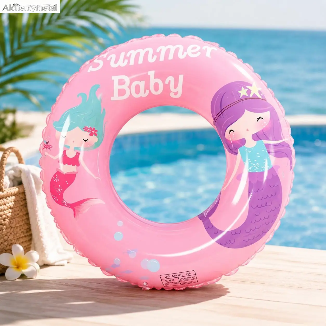 Cartoon Print PVC Kids Swim Ring, Safe Float for Toddlers, Multi-Size Animal Mermaid Pool Tube, Water Toy for Beach Pool Parties Summer Play Active men's sports sweat suit Safari Animal Print women's sportswear set Adjustable women's sportswear set