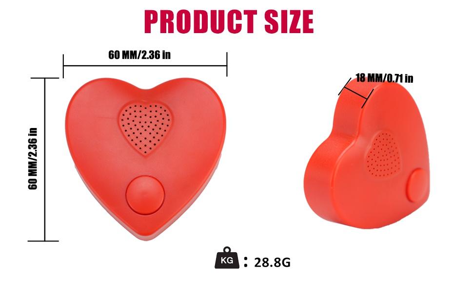 Voice Recorder,350s Voice Box for Recordable Presents Button Sound Box for Stuffed Animals, Mother's Day Valentine Christmas Plush Toy,Manual DIY Creative Sound Present for Boys Girls (Red)