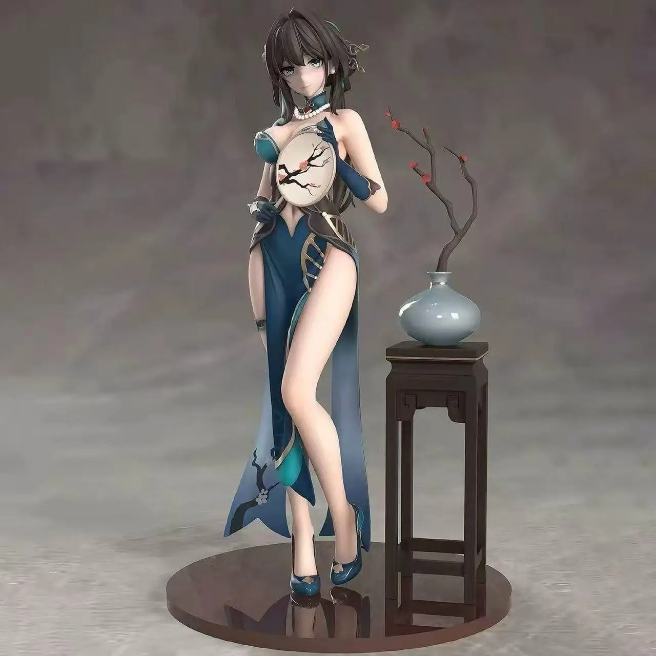 Anime Qipao Statue Collectible Gift, Limited Edition Desktop Ornament, Anime Car Dashboard Decor, Girl Figure Model Display