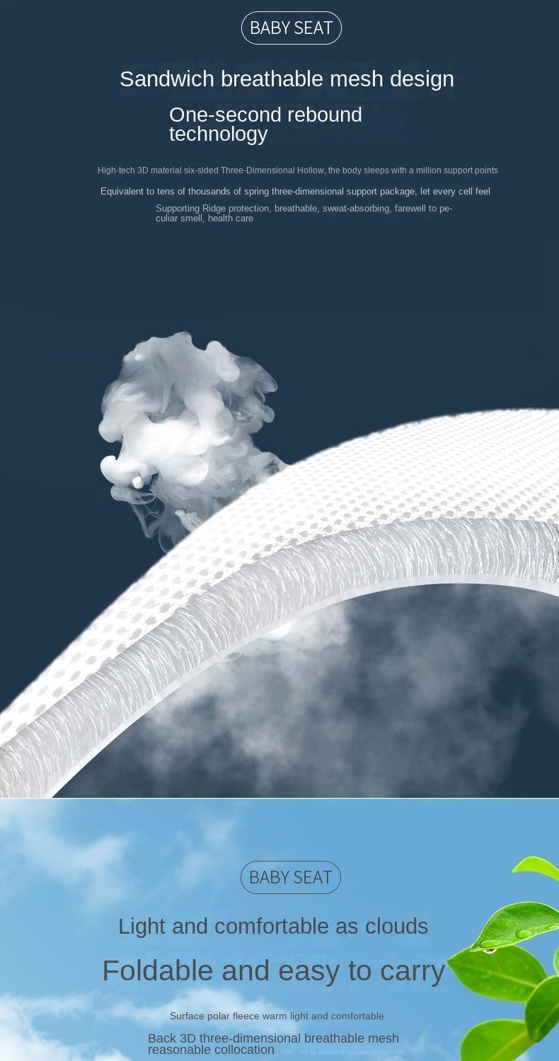 Baby Stroller Seat Pad Universal Multifunctional Double Sided Baby Car Seat Cushion Kids Cart Mattress Mat Stroller Accessories