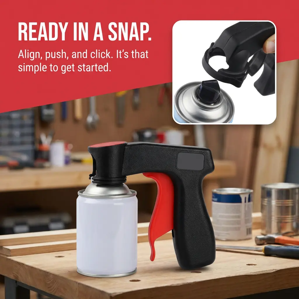 Composite Spray Handle - Finger Relief for Easy Paint Application, Ergonomic Design to Prevent Finger Fatigue for Car Painting & DIY Projects