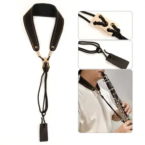 Clarinet Neck Strap, Metal Hook Clarinet Shoulder Strap, Universal for Kids and Adults, Bassoon and Oboe Hanging Strap