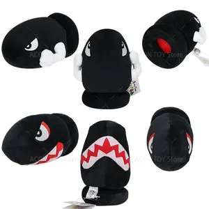 2 Styles Mario Plush Toys Bullet Bill Black Stuffed Toys Anime Doll Gift for Birthday Christmas