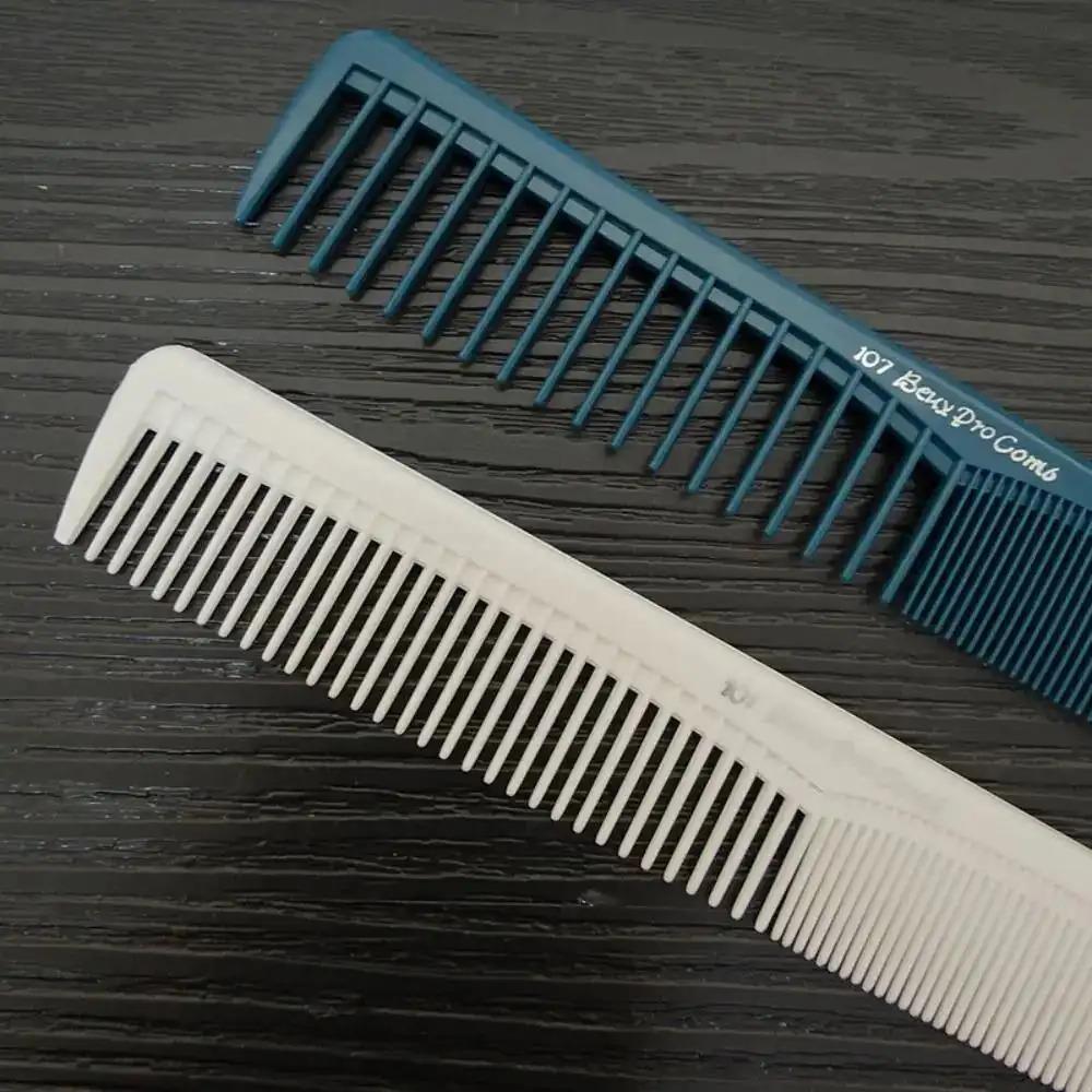 1 Professional Barber Comb |   Wide Tooth, Double-sided Design, Plastic Material, Suitable for Normal Hair Types |   Ideal for Salon and Home Professional Hair Styling