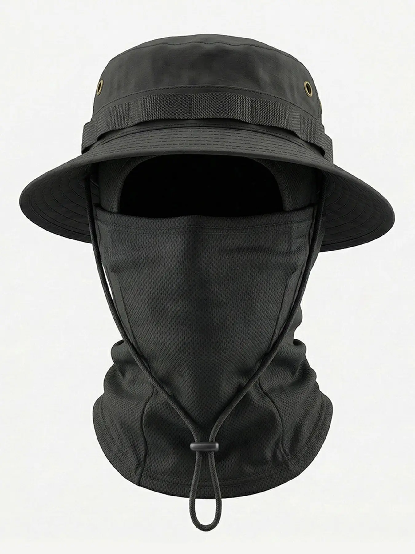 2 Pcs / Set Sun Protection Combo, Wide Brim Boonie Bucket Hat & Breathable Balaclava Face Neck Gaiter, UPF 50+ Quick Dry Windproof Outdoor Accessory For Fishing Hunting Cycling Hiking Beach Gardening For Men And Women