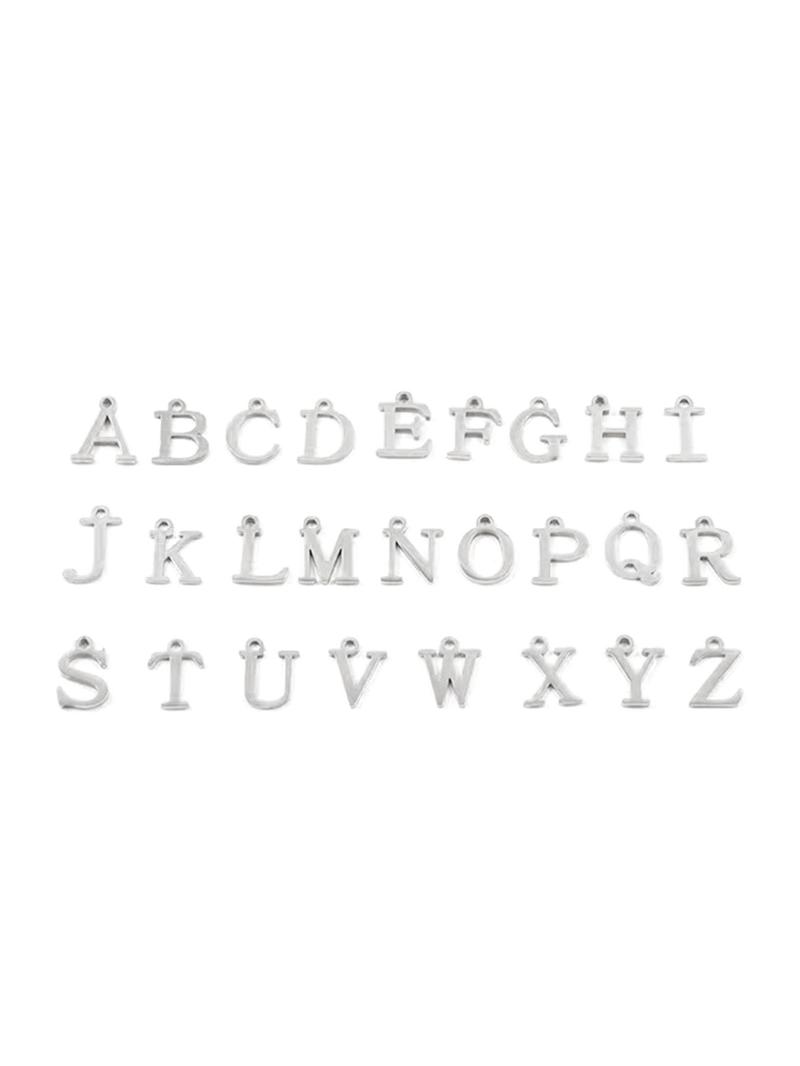 Fashion Initial Necklace for Women, Cross & Letter Pendant Necklace, Stainless Steel Jewelry for Party, Daily Decor, Trendy All-match & Exquisite Jewelry for Birthday Gift, Statement Necklace, Non Tarnish Jewelry