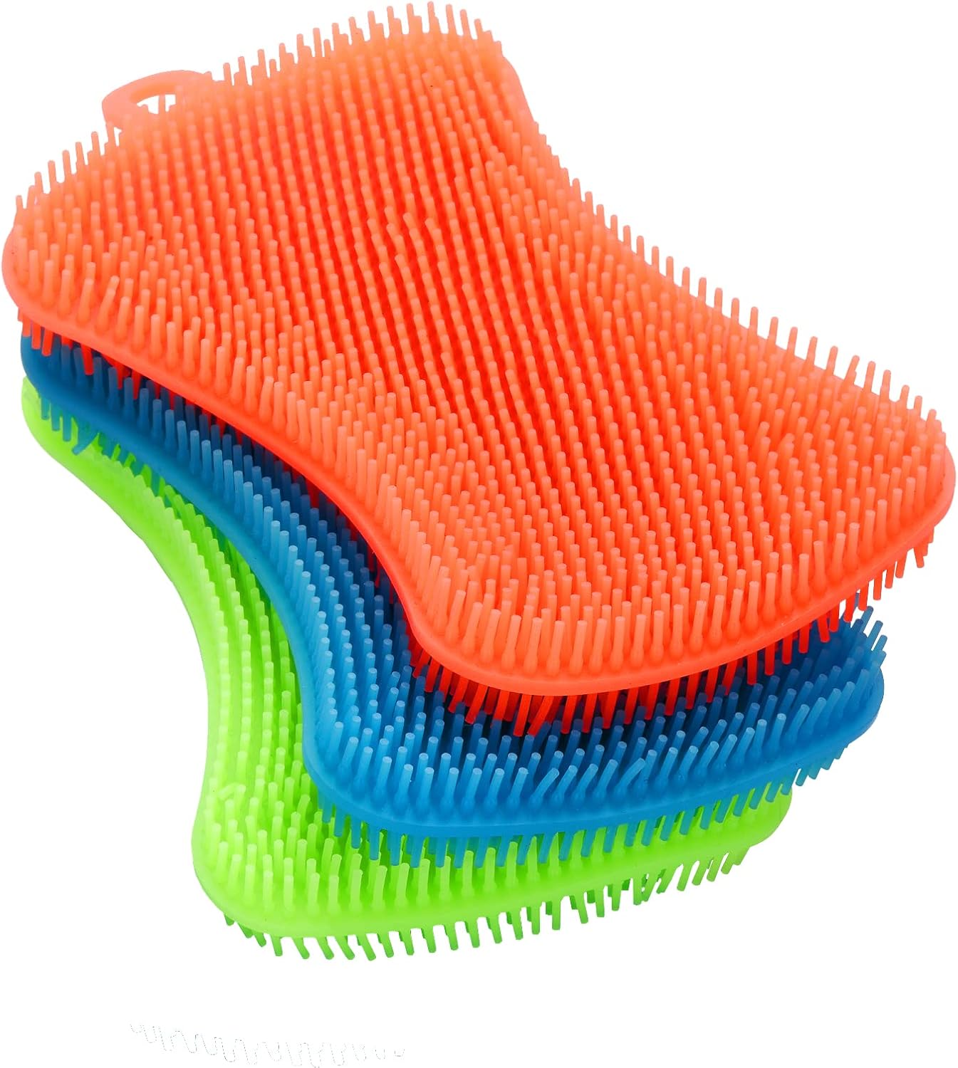 3PCS Silicone Dish Sponges, Super Food-Grade Silicone Sponges, Multi-Purpose and Efficient Sponge Kitchen Gadgets, Especial Delicate Kitchen Sponge Brush