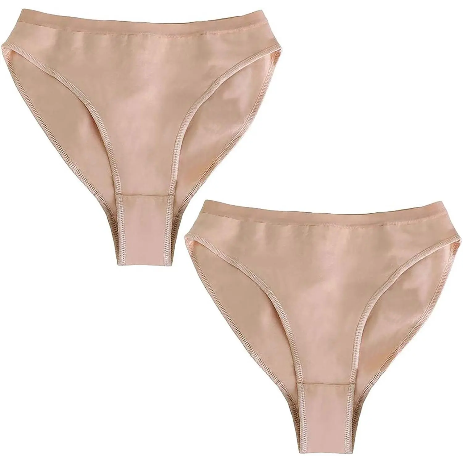 Girl's Women's Ballet Briefs Tan Cotton Seamless Dance Underwear for Gymnastics, Daily Life
