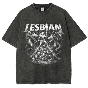 Unisex Graphict Washed T-Shirt Personalized Pattern Y2k Clothing Round Neck Washed T-Shirt,Women's Clothing 100% Cotton, Menswear, Top, Vintage Style,Summer Casual Oversized