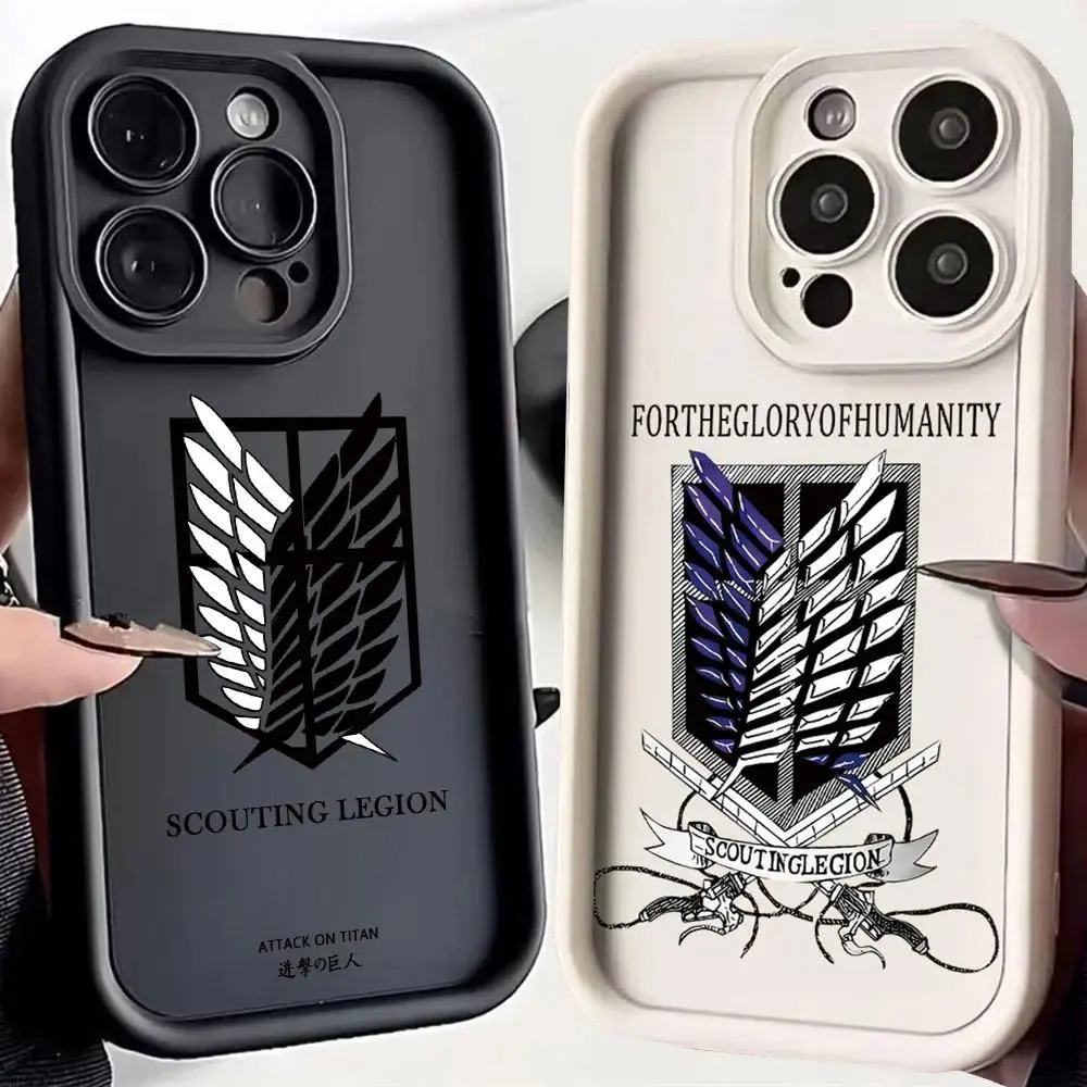 Attack On Titan Anime Phone Case for IPhone 17 16 15 14 13 12 11 Pro Max Plus Samsung Galaxy S26 S25 S24 S23 S22 Soft TPU Back Cover