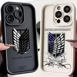 Attack On Titan Anime Phone Case for IPhone 17 16 15 14 13 12 11 Pro Max Plus Samsung Galaxy S26 S25 S24 S23 S22 Soft TPU Back Cover