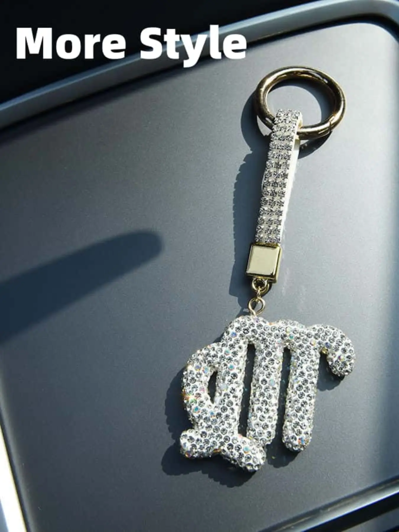 12 Zodiac Keychain Pendant, Valentine's Day Fashion Bag Accessory, Unique Design for Daily Use, Perfect Gift for Women and Girls