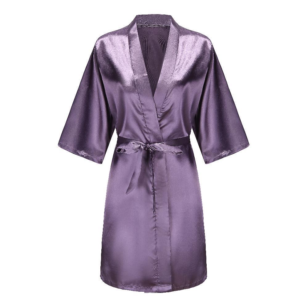 Wedding Bride Bridesmaid Robe Dressing Gown Women Bathrobe Nightgown Short Sleepwear Mother Maid of Honor Kimono