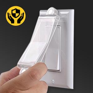 Light Switch Guard Cover- Light Switch Outlet Covers for Flat Wall Switches-Child Safety Protection(Clear,6 Piece)