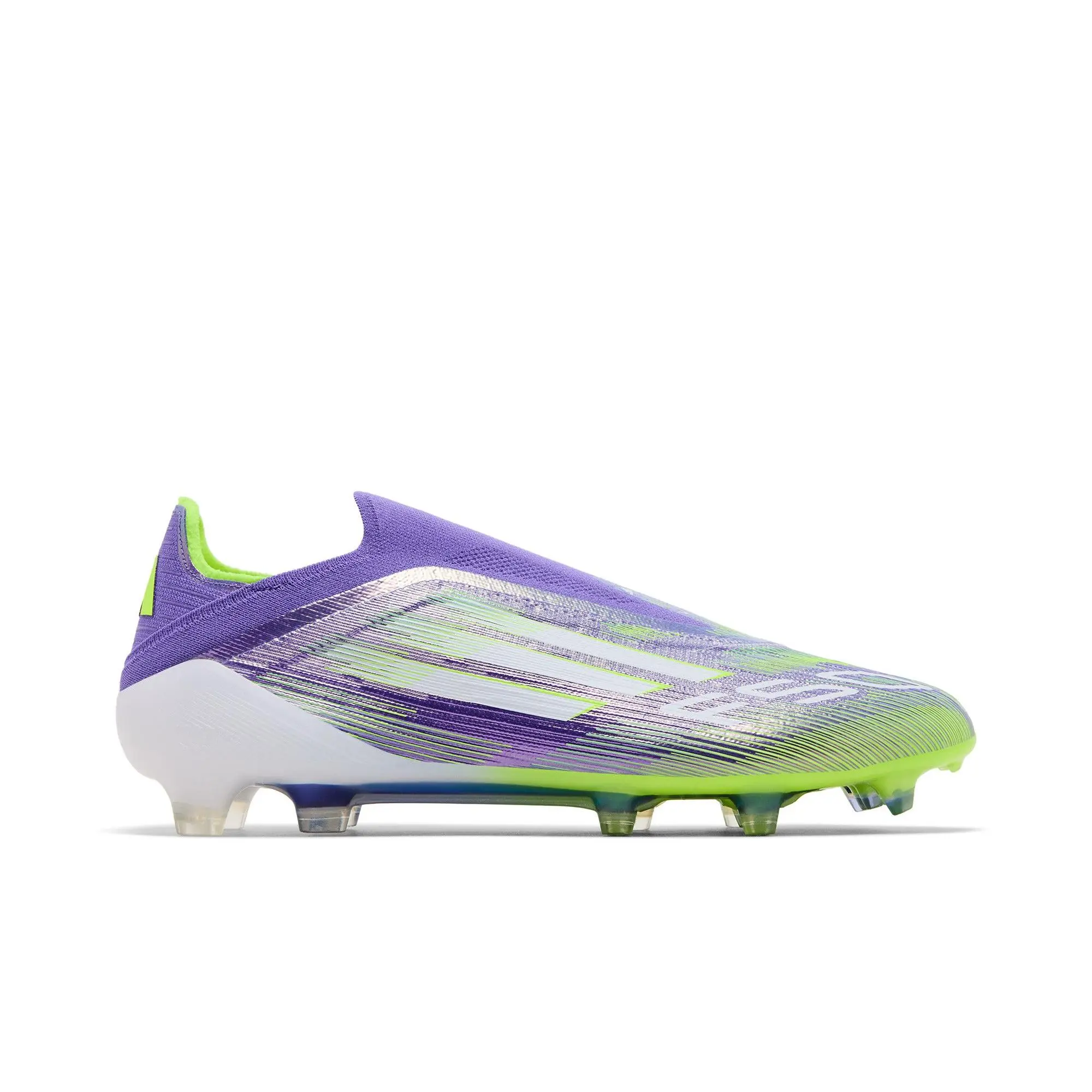 adidas Adizero F50 Elite Laceless FG 'Radiant Blaze Pack' (Unisex) Purple Rush/Cloud White/Lucid Lemon football boots JH7628