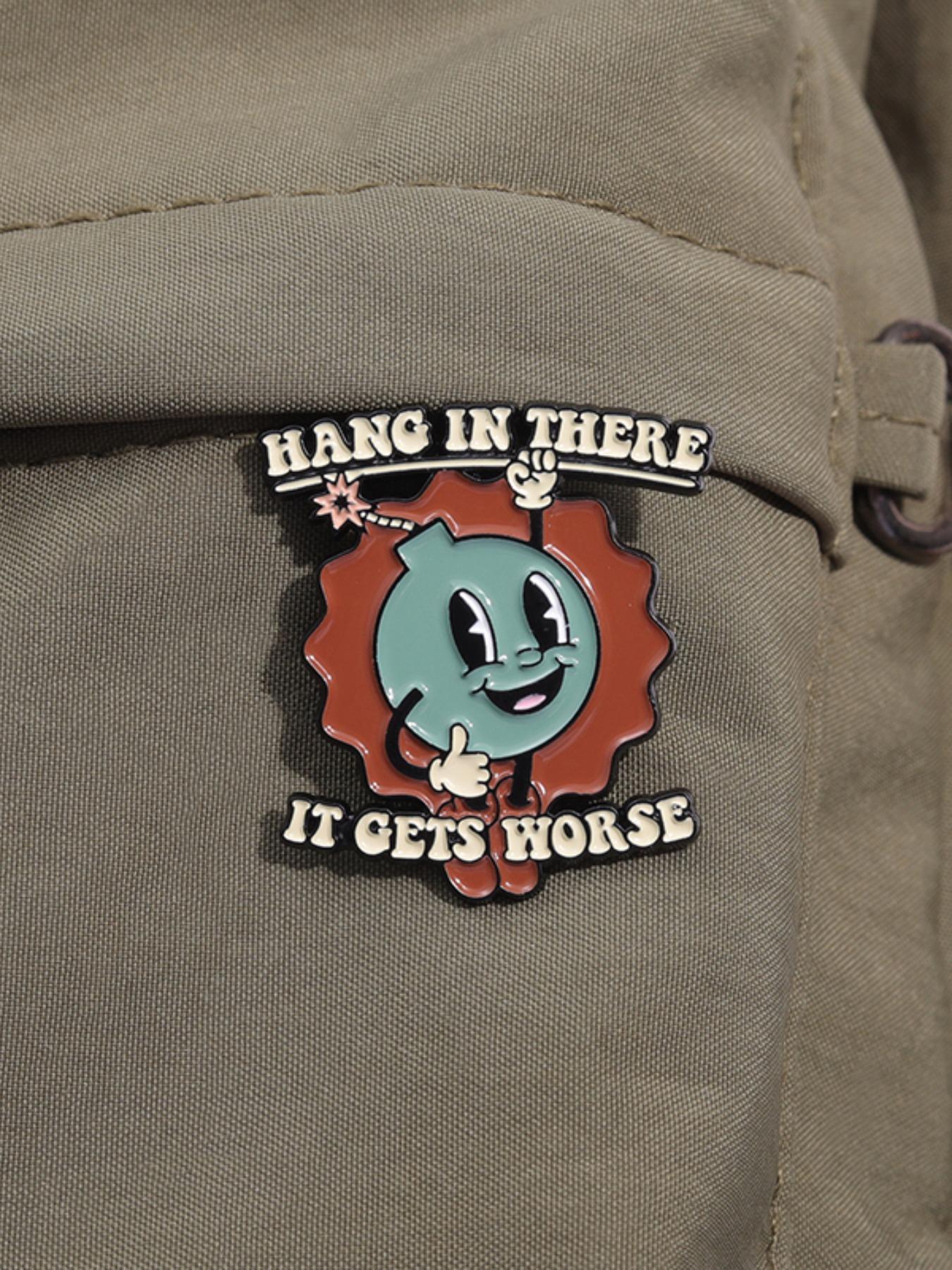 Novelty All-match Cartoon Letter & Cartoon Character Design Brooch, Creative Alloy Badge, Fashion Accessories for Men & Women Novelty All-match Cartoon Letter & Cartoon Character Design Brooch, Creative Alloy Badge, Fashion Accessories for Men & Women