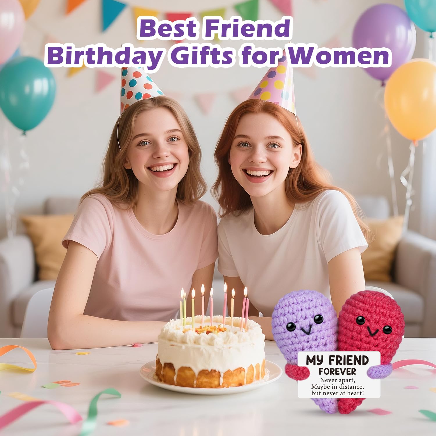 Cute Handmade Crochet Heart Emotional Support Plush Doll,Soft Skin-Friendly Cotton Yarn Stress Relief Decor,Birthday Gifts,Gifts For Women Men Him Her,Bestie Friendship Gifts,Easter Basket Stuffers,Mothers Day Graduation Teacher Appreciation Going Away Gi