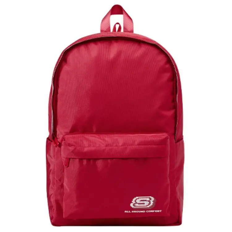 Skechers Pixel Print Casual Backpack for Men and Women – Vibrant Racing Red