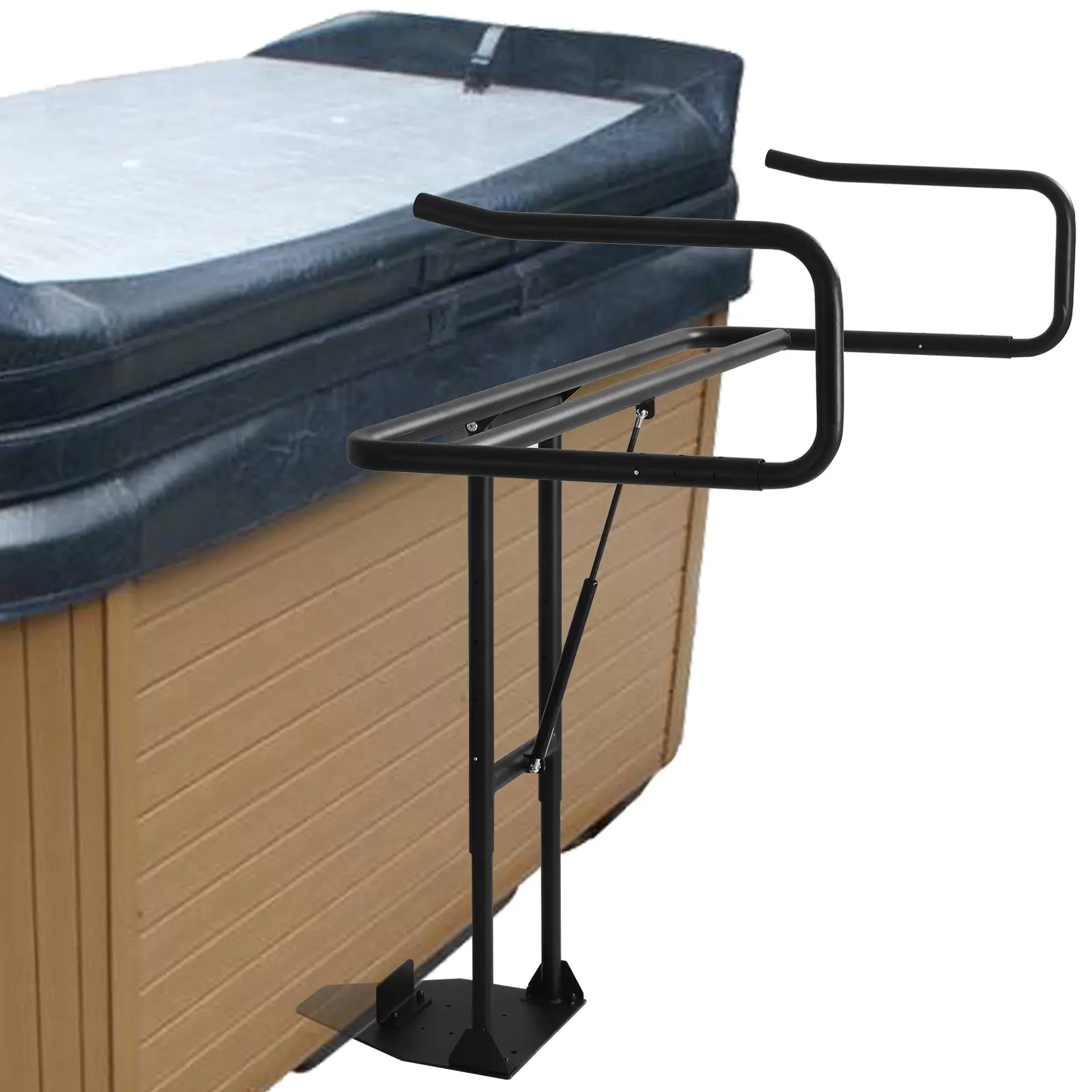 Hot Tub Cover Lifter, Heavy Duty Spa Cover Lift with Hydraulic Gas Struts, 53"-93" Width & 30"-40" Height, Fits Most Hot Tubs, Spas & Rectangular Bathtubs