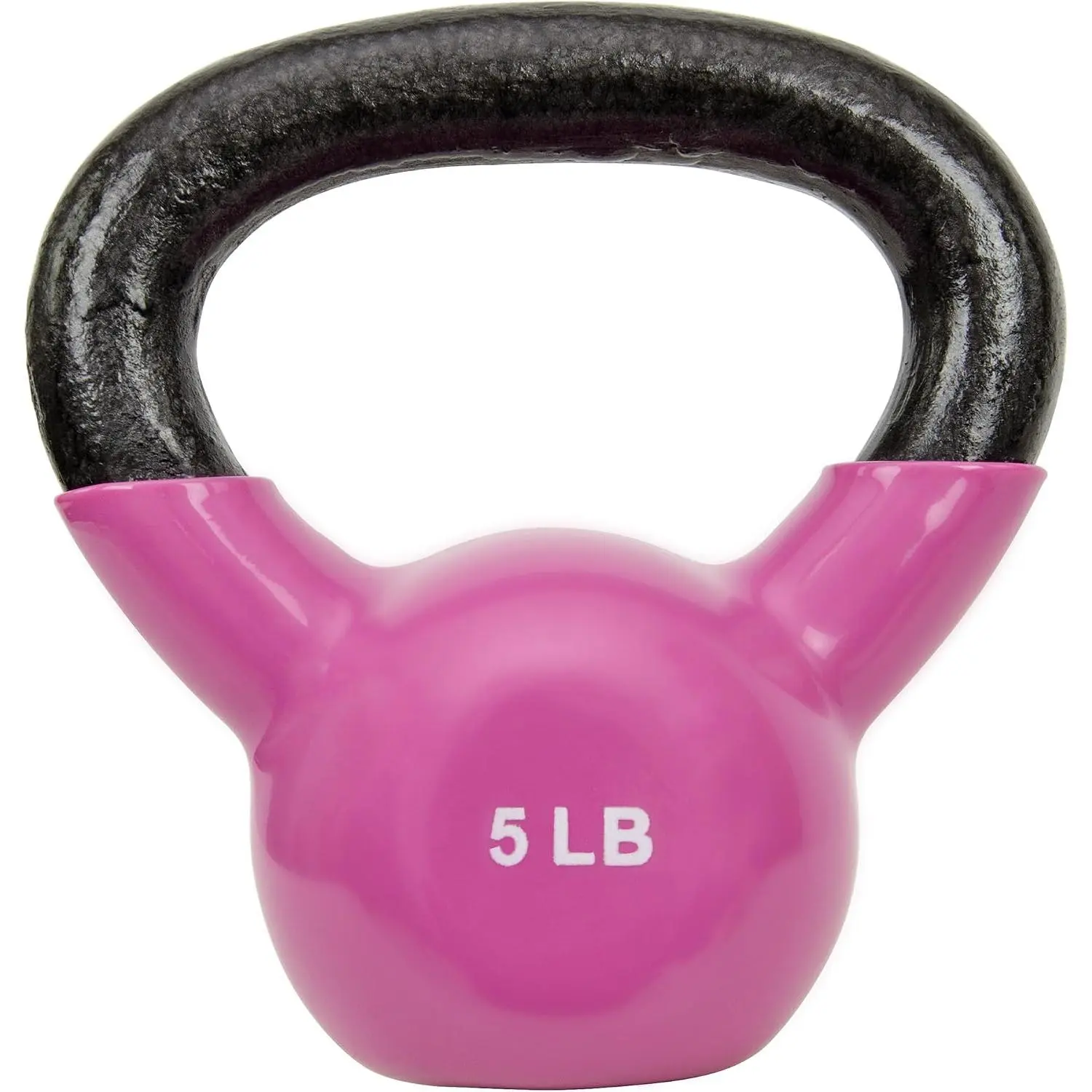 Vinyl Coated Cast Iron Kettlebell 5-25 lb