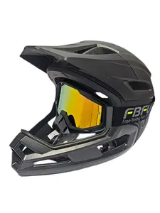 Gradient Full Face Dirt Bike Helmet With Detachable Chin Guard & Matching Goggles Shockproof PC EPS Lightweight Multi-Vent Adjustable Dial Washable Liner Off-Road Motocross Mountain Bike Protective Helmet Outdoor Sports Riding Gear For Men Women