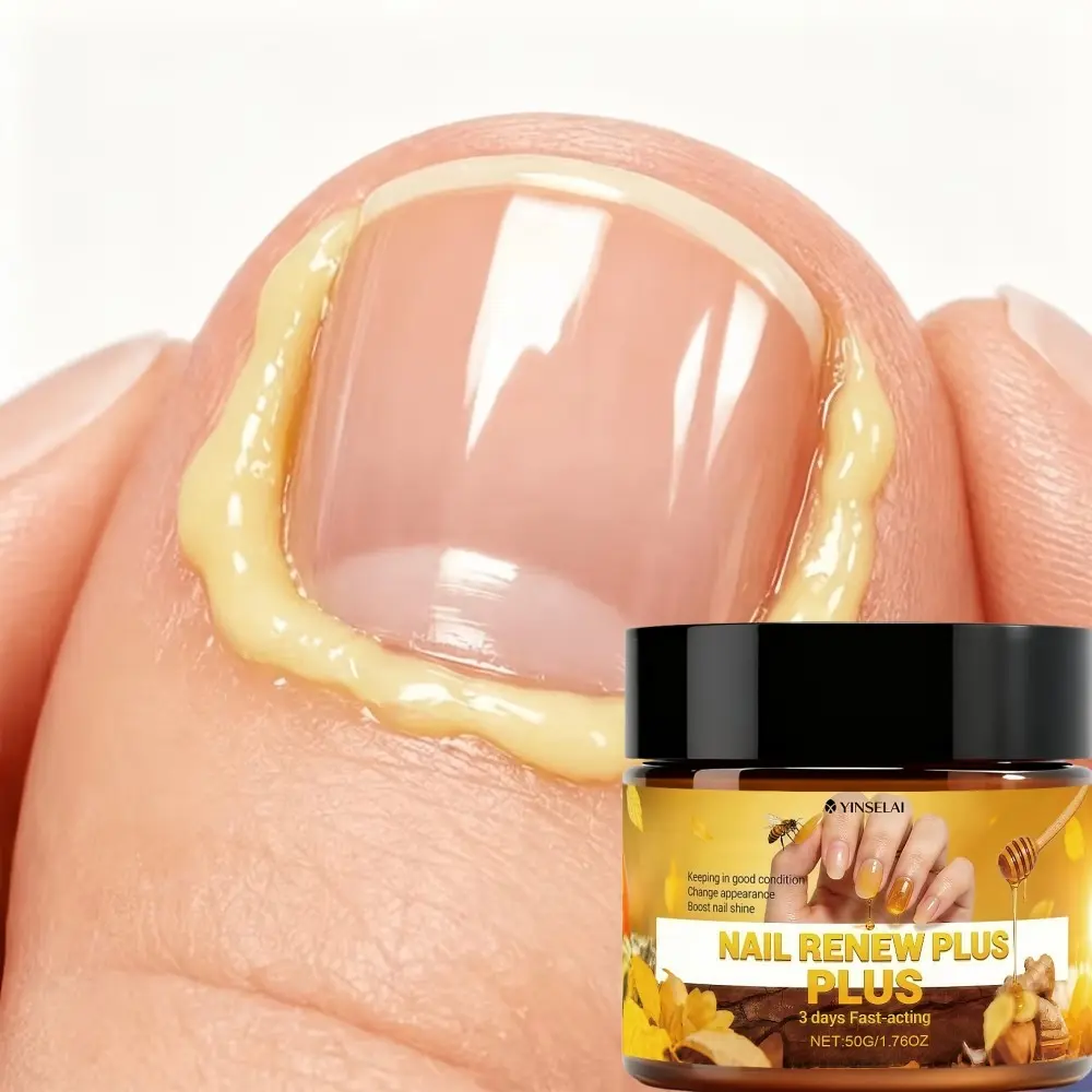 95% Bee Venom Nail Balm 50g, Nail Strengtheners, Strong Care for Damaged Nails, Deep Nutrition, Enhances Shine, Contains Beeswax, Ceramides, Keratin, Tea Tree Oil, Vitamin E