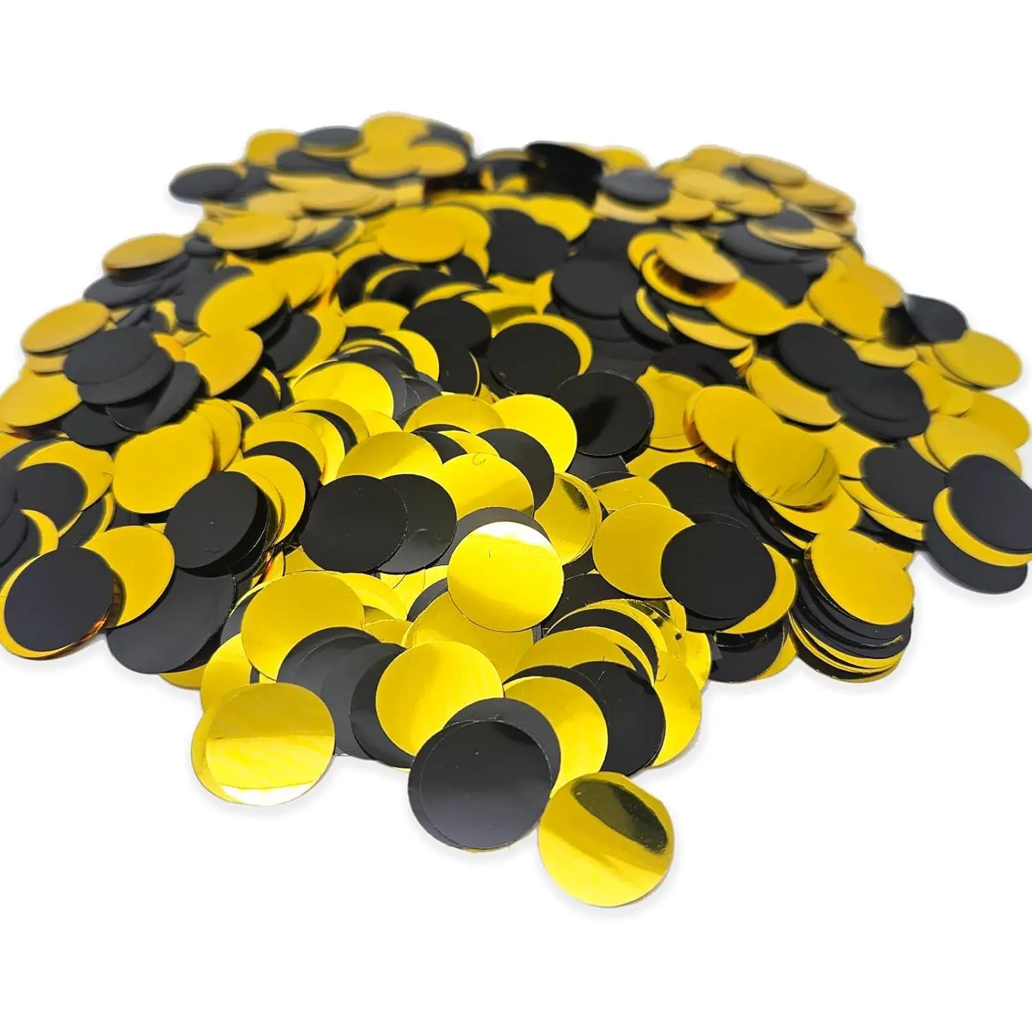 Black  Foil Confetti, Round Foil Glitter Table Confetti Dots, Sparkling for Wedding Birthday Graduation  Year Anniversary Farewell  Party Decoration (1.76 OZ, 1.5 cm)