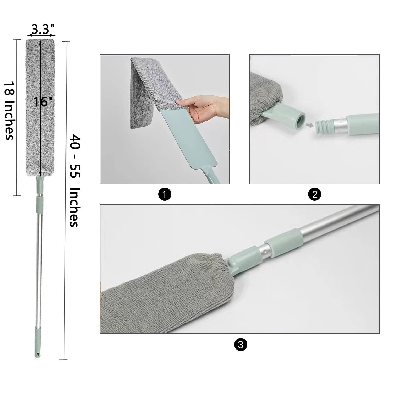 Retractable crevice dusting brush,soft bristles,comes with 2 microfiber dusting cloths,ergonomic design,multi-purpose,retractable microfiber,suitable for bedroom, kitchen, living room,outdoor use,high ceiling,cleaning supplies,duster Dryer Vent Cleaner Retractable crevice dusting brush,soft bristles,comes with 2 microfiber dusting cloths,ergonomic design,multi-purpose,retractable microfiber,suitable for bedroom, kitchen, living room,outdoor use,high ceiling,cleaning supplies,duster Dryer Vent Cleaner