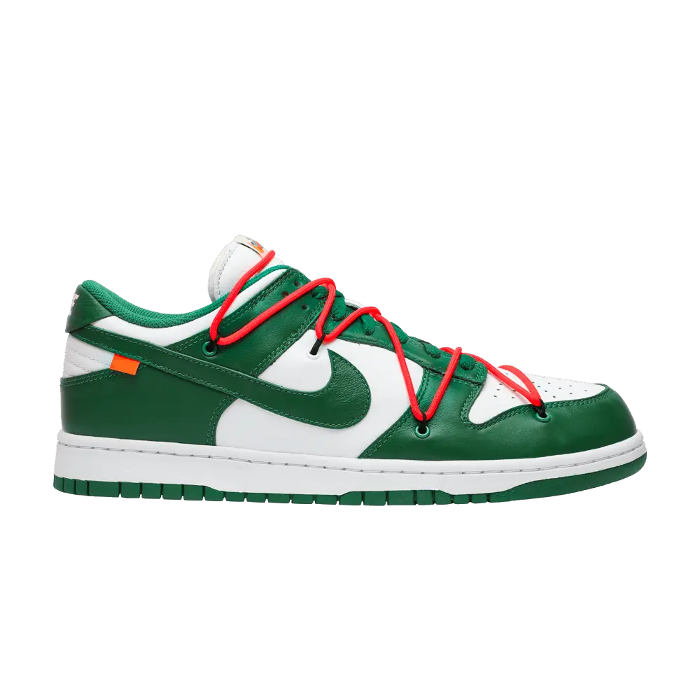 Off-White x Nike Dunk Low 'Pine Green' (Unisex) White/Pine Green/Pine Green sneakers CT0856 100