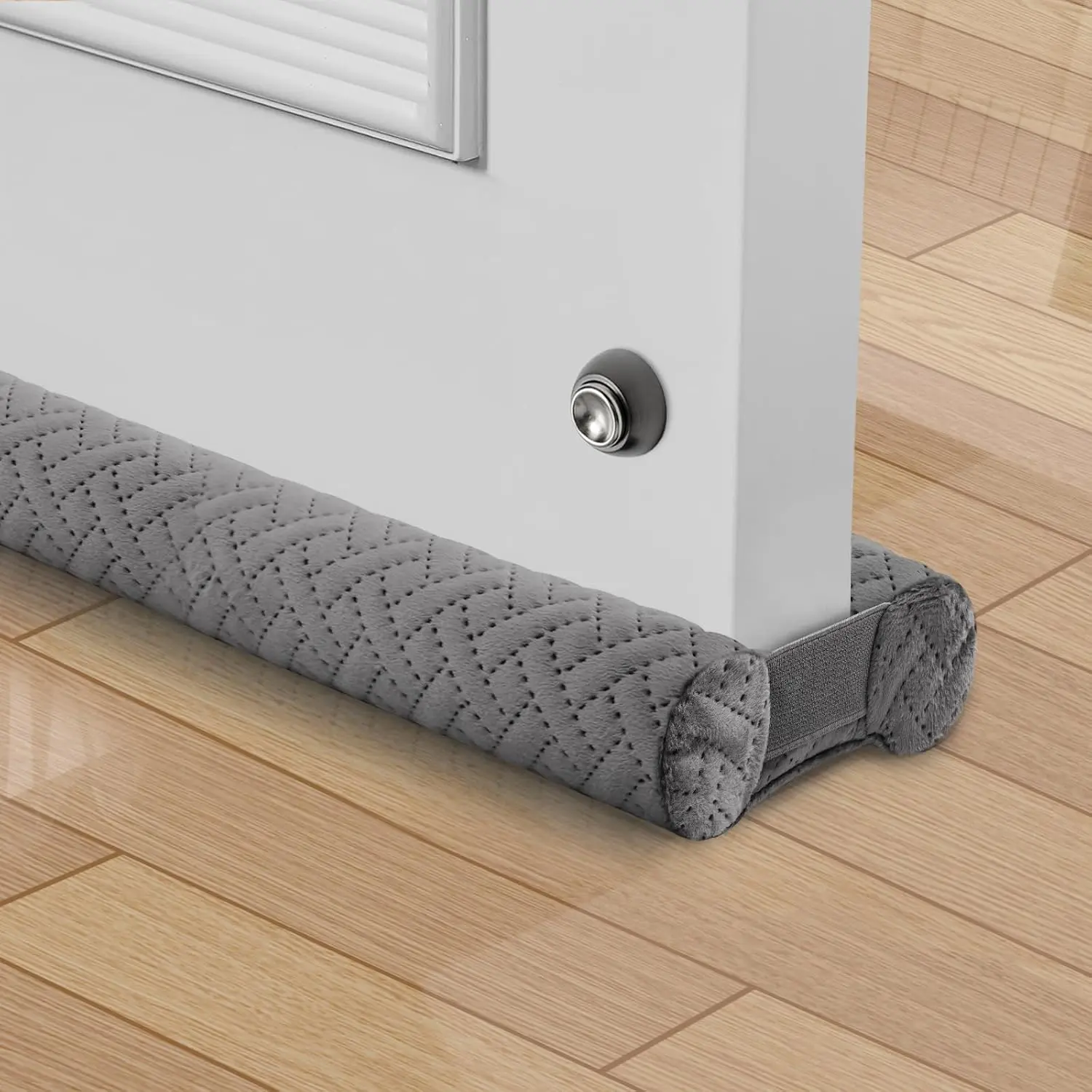 Under Door Draft Stopper, Door Draft Stoppers for Bottom of Door with Double-Sided Windproof Seal, 30'' to 36'' Adjustable Gap Filler to Blocks Cold Air Light Dust Noise Drafts
