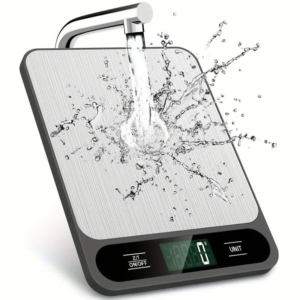 Household electronic food scales.High accuracy (0.01g accuracy).Use 2 AAA batteries.A variety of units are freely switched, with LCD high-definition display.Metal stainless steel surface, suitable for home baking and cooking
