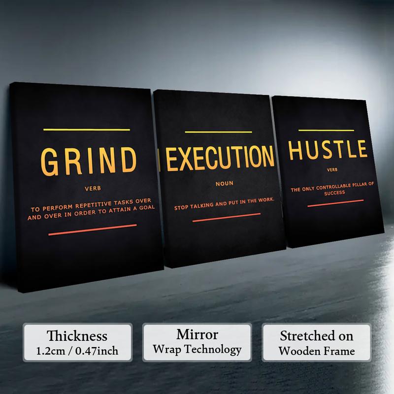 Wooden Framed Canvas Painting, 3 Counts/set Modern Art Inspirational Wall Art, Wall Decor for Home Living Room Bedroom Office Wooden Framed Canvas Painting, 3 Counts/set Modern Art Inspirational Wall Art, Wall Decor for Home Living Room Bedroom Office